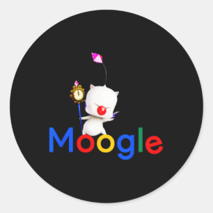 Gaming Kawaii Moogle Kupo Gamer Videospiel Runder Aufkleber
