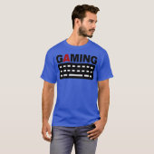 gaming keyboard pc gamer boy friend T-Shirt (Vorne ganz)