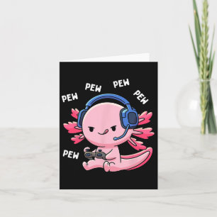 Gaming Kids Boys Girls Anime Video Game Pew Gamer Karte