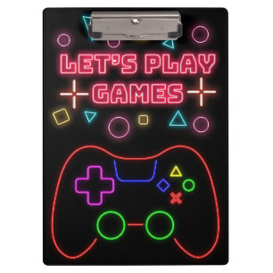 Gaming Lasse Spiele spielen Klemmbrett