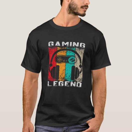 Gaming Legend PC Gamer Son Brother Video Games Con T-Shirt (Vorderseite)
