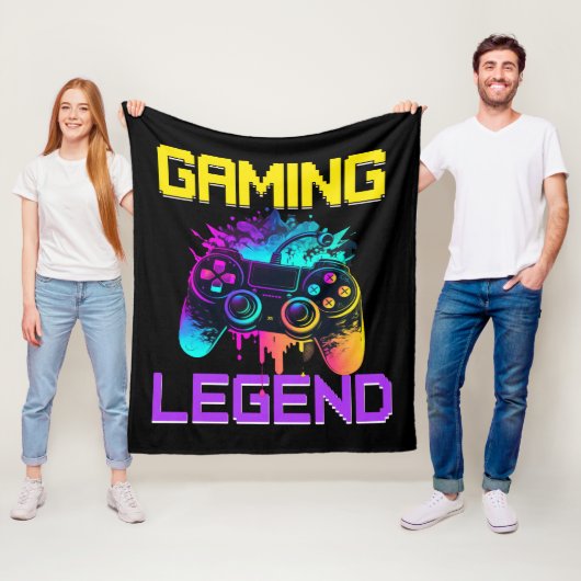 Gaming Legende Fleecedecke (Beispiel)