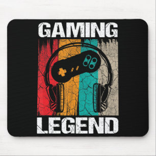 Gaming-Legende Gamer Videospiele Vintage-Geschenke Mousepad