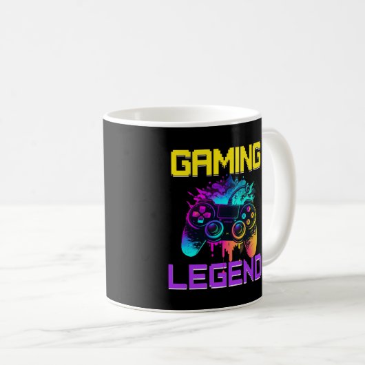Gaming Legende Kaffeetasse (VorderseiteRechts)