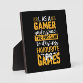 Gaming-Leidenschaft - Witziger Videospieler, Gamin Fotoplatte (Vorderseite)