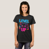 Gaming Level Up Game Controller Videospiel Pop Art T-Shirt (Vorne ganz)