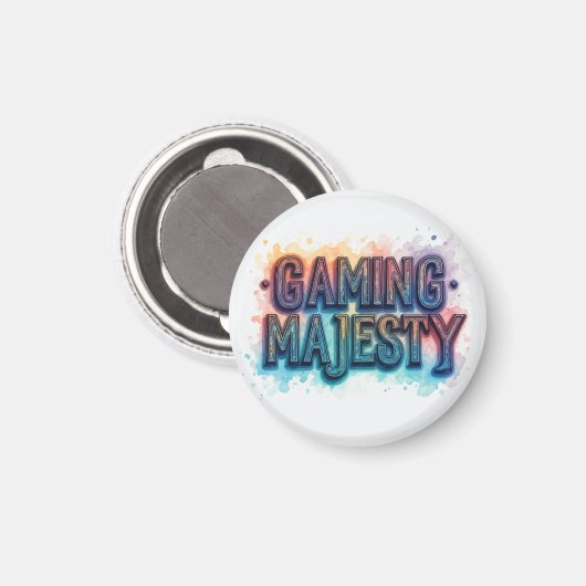 Gaming Majestät Magnet (Vorderseite/Rückseite)