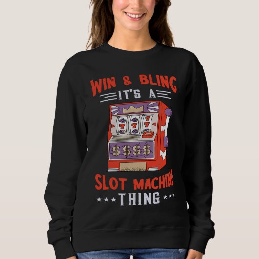Gaming-Maschine Spielautomat - Gewinnspiel und Spi Sweatshirt (Vorderseite)