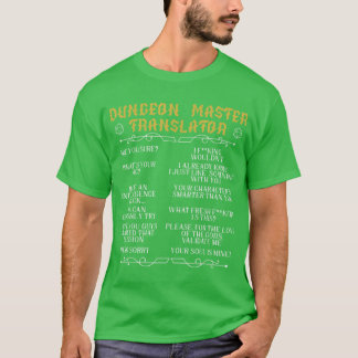 Gaming Masterabletop Brettspiel RPG Gamer Gaming D T-Shirt