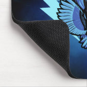 Gaming-Mauspad Blue Wolf Eule Esports-Team-Maskott Mousepad (Ecke)