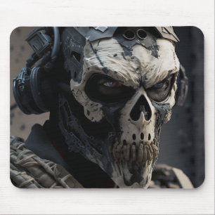 Gaming-Mauspad Special Force Soldier Ghost-Maske Mousepad