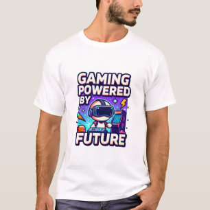 Gaming mit futuristischem VR-Design T-Shirt