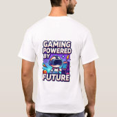 Gaming mit futuristischem VR-Design T-Shirt (Rückseite)