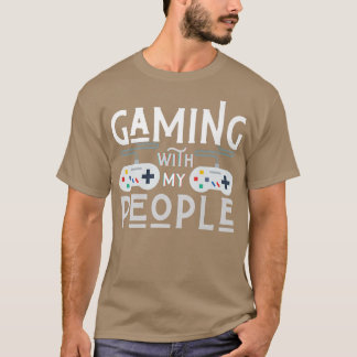 Gaming mit meinen Leuten Gamer Männer Frauen B T-Shirt