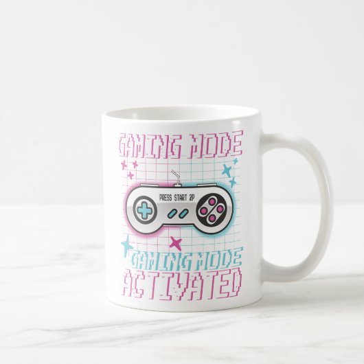 Gaming Mode Activated – Retro Pixel Controller Des Kaffeetasse (Rechts)