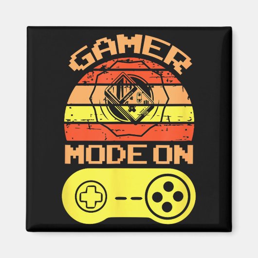 Gaming Mode On Funny Game Quotes Gift For Players Magnet (Vorne)