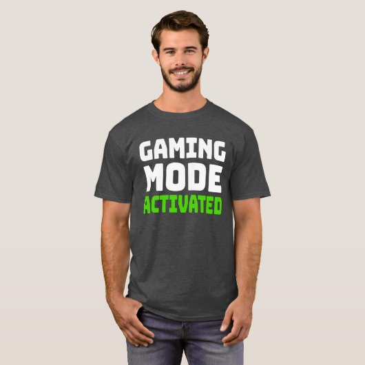 Gaming-Modus aktiviert T-Shirt (Vorne ganz)