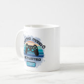 "Gaming Mood Activated - Gamer Coffee Tasse" Kaffeetasse (Vorderseite Links)