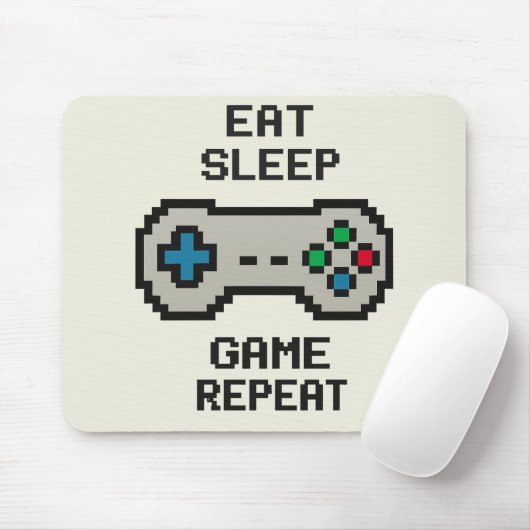 Gaming Mousepad – Pixel Art Video Game Cover (Mit Mouse)
