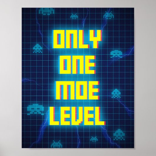 Gaming nur auf einer Ebene Poster (Vorne)