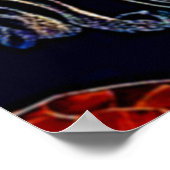 Gaming Ocean Qualle Art Poster (Ecke)