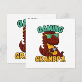 Gaming Opa Einladung (Vorne/Hinten)