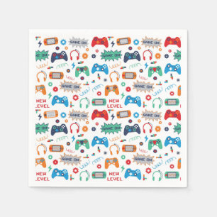 Gaming-Papier-Taschentücher, Videospiel-Party Serviette