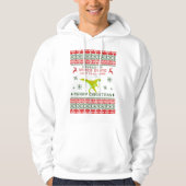 Gaming Paused Dinosaur Retro Funny hässlich Weihna Hoodie (Vorderseite)