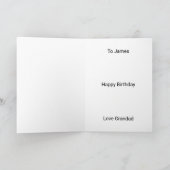 Gaming Personalisierte Geburtstagskarte für Grands Karte (Innenseite)