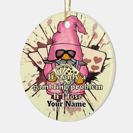 Gaming-Problem Keramik Ornament (Links)