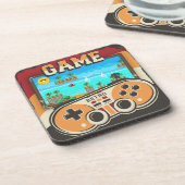 Gaming Remote Controller Retro Getränkeuntersetzer (Linke Seite)