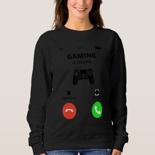 Gaming ruft an sweatshirt (Vorderseite)