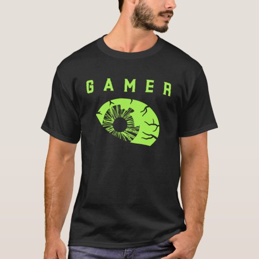 Gaming Shirt Kinder Teens Gamer Eye Graphic Tshirt (Vorderseite)