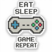 Gaming-Sticker-Pack – Pixel-Art-Videospiel Aufkleber (Vorderseite)