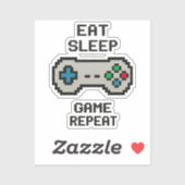 Gaming Stickers Pack – Pixel Art Video Game Aufkleber (Blatt)