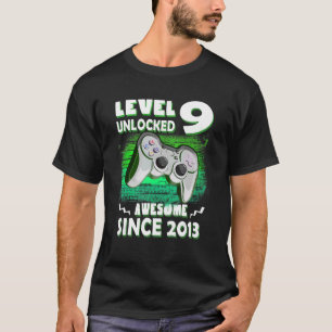 Gaming-Stufe 9 Phantastisch 2013 9. Geburtstag T-Shirt