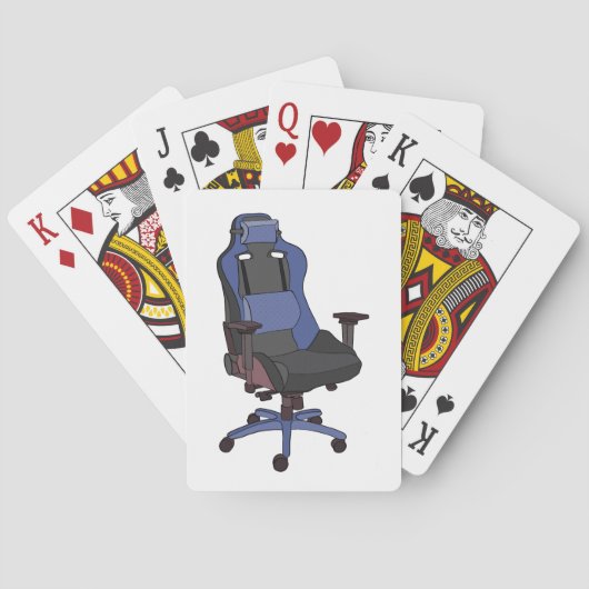 Gaming-Stuhl Spielkarten (Rückseite)