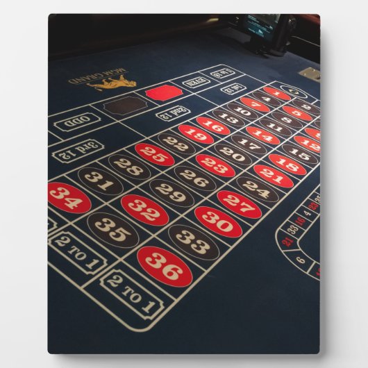 Gaming Table Roulette Las Vegas Fotoplatte (Vorderseite)