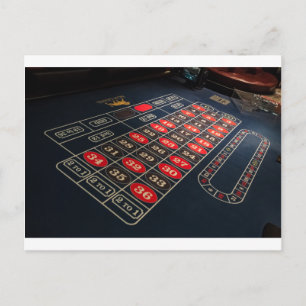 Gaming Table Roulette Las Vegas Postkarte