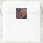 Gaming Table Roulette Las Vegas Quadratischer Aufkleber (Tasche)