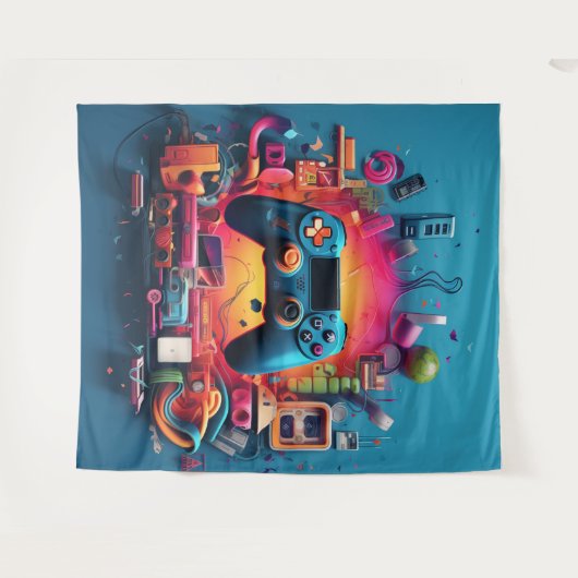 Gaming-Tapestry Wandteppich (Vorderseite (Horizontal))