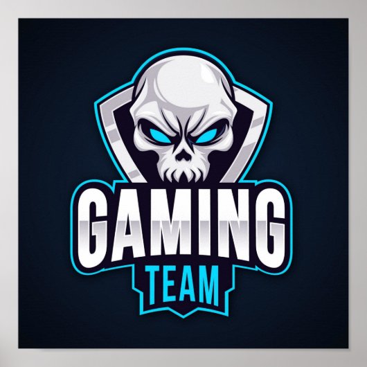 Gaming Team Skull Poster (Vorne)