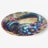 Gaming Teenager Pappteller (Schrägansicht)