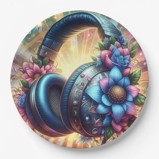 Gaming Teenager Pappteller (Vorderseite)