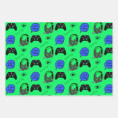 Gaming Thema Geburtstag Geschenkpapier Set (Vorderseite 3)