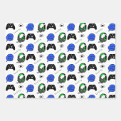 Gaming Thema Geburtstag Geschenkpapier Set (Vorderseite)