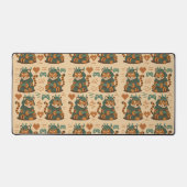 Gaming Tiger Warrior Repeating Schreibtischunterlage (Vorderseite)