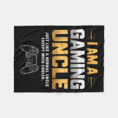 Gaming Uncle Cooler Than Normal Uncle For Mens Boy Fleecedecke (Vorderseite (Horizontal))