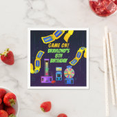 Gaming- und Arcade-Geburtstag Serviette (Beispiel)