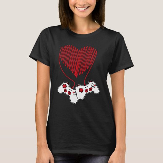 Gaming Valentine Video Games Gamers Valentine's D T-Shirt (Vorderseite)